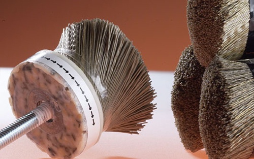 Shank abrasive brushes