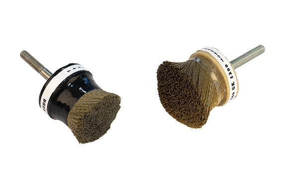 Shank abrasive brushes